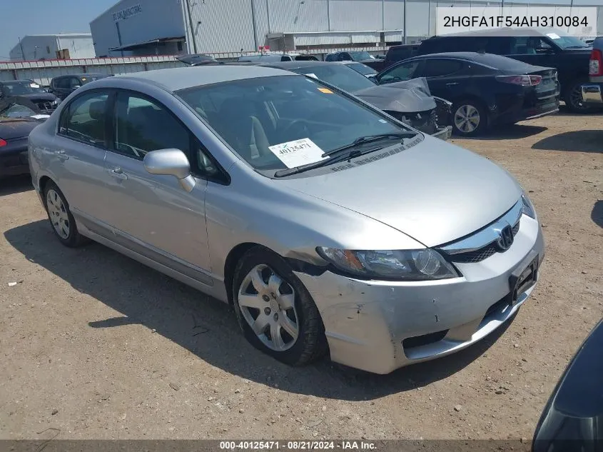 2HGFA1F54AH310084 2010 Honda Civic Lx