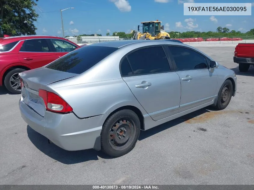 2010 Honda Civic Lx VIN: 19XFA1E56AE030095 Lot: 40130573