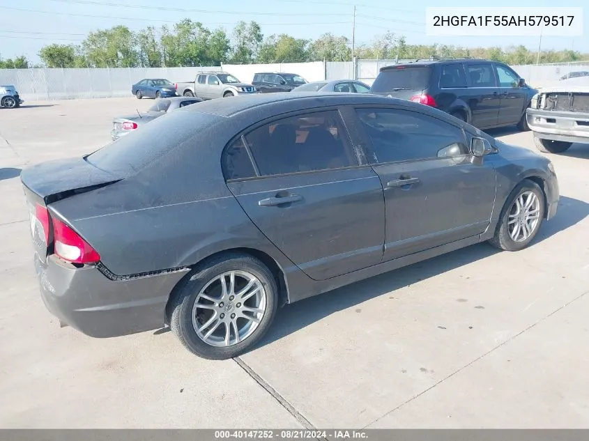 2010 Honda Civic Lx VIN: 2HGFA1F55AH579517 Lot: 40147252