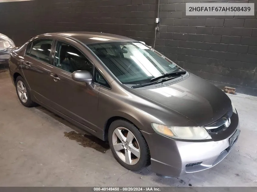 2HGFA1F67AH508439 2010 Honda Civic Lx-S