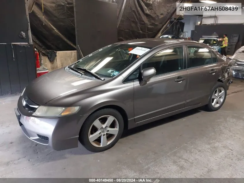 2HGFA1F67AH508439 2010 Honda Civic Lx-S