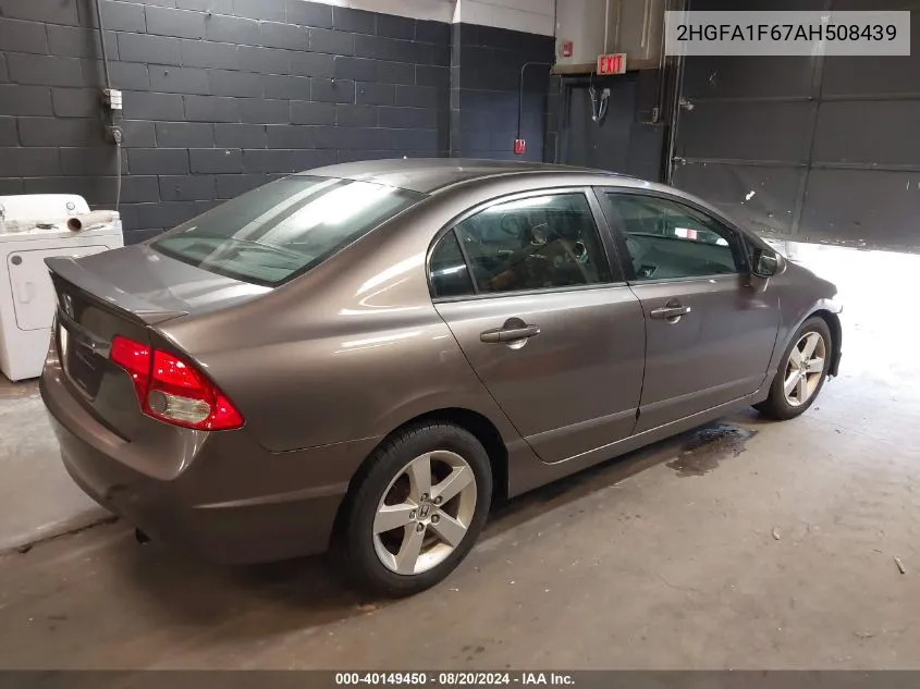 2HGFA1F67AH508439 2010 Honda Civic Lx-S