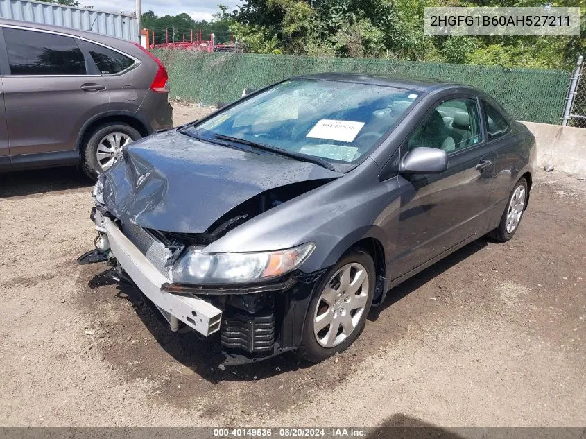 2010 Honda Civic Lx VIN: 2HGFG1B60AH527211 Lot: 40149536