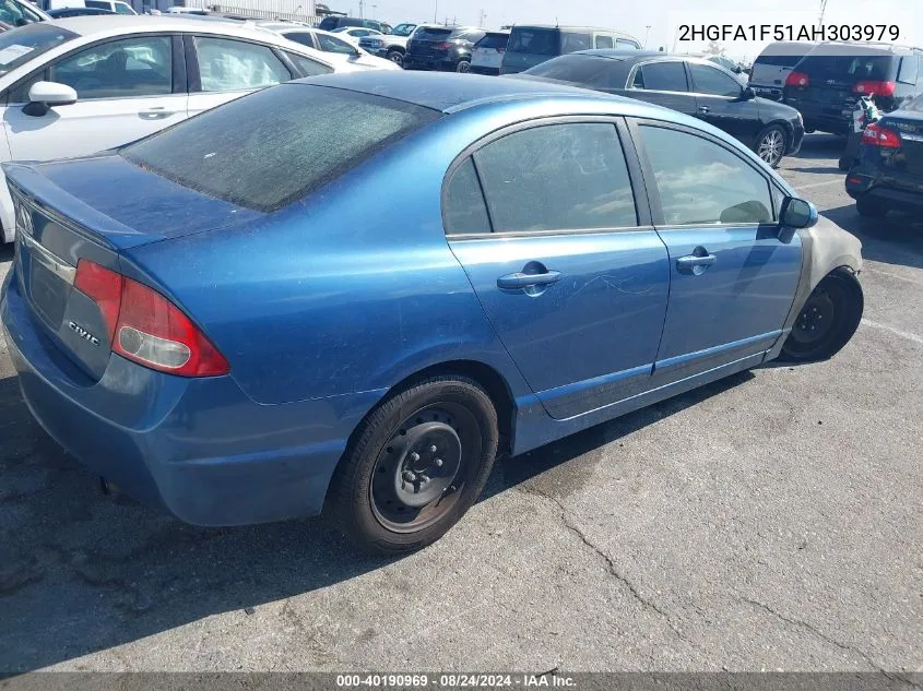 2HGFA1F51AH303979 2010 Honda Civic Lx