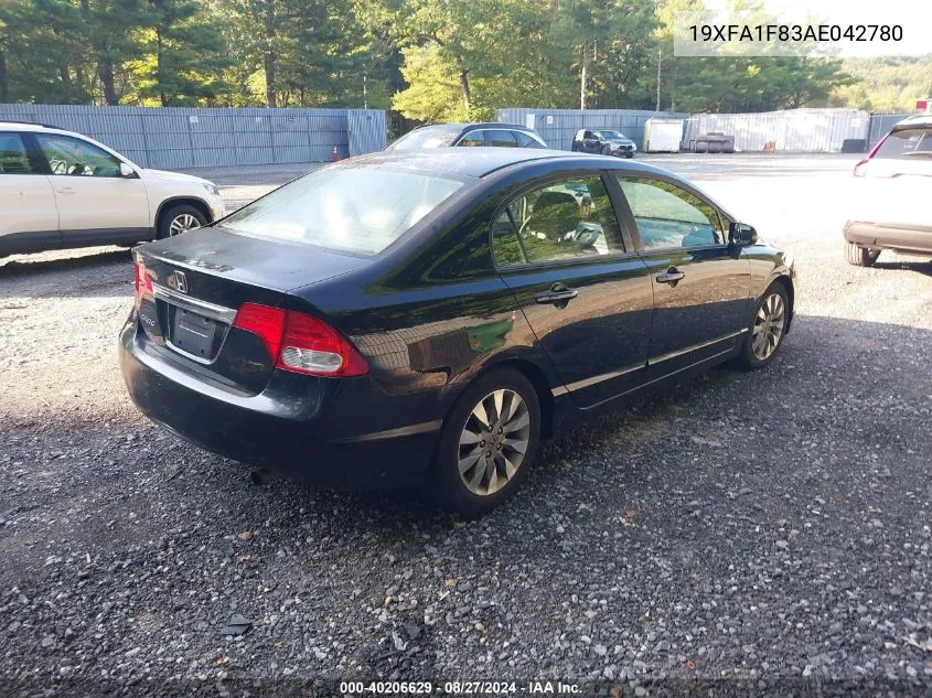 19XFA1F83AE042780 2010 Honda Civic Ex