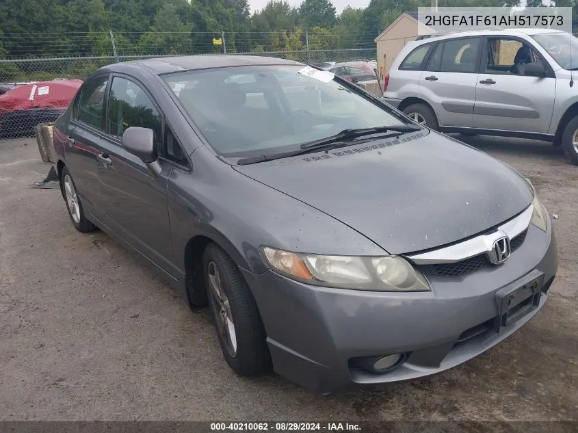 2010 Honda Civic Lx-S VIN: 2HGFA1F61AH517573 Lot: 40210062