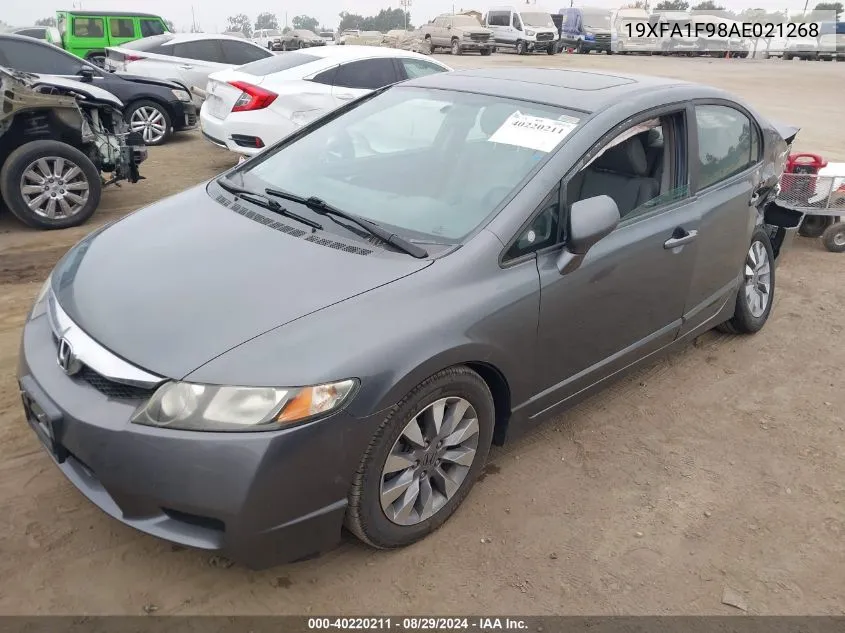 2010 Honda Civic Ex-L VIN: 19XFA1F98AE021268 Lot: 40220211