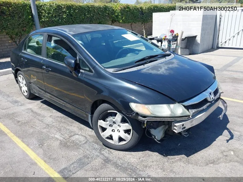 2010 Honda Civic Lx VIN: 2HGFA1F50AH300250 Lot: 40232217