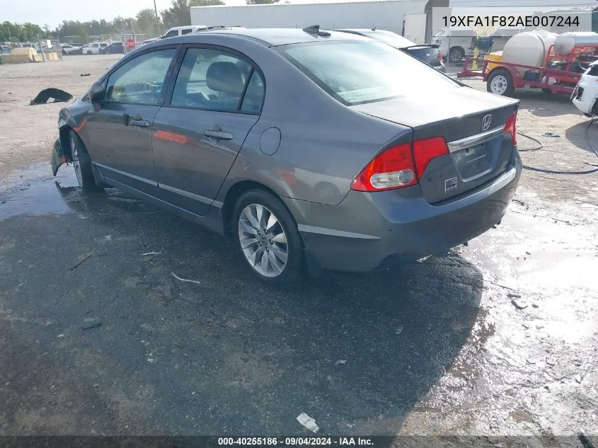 19XFA1F82AE007244 2010 Honda Civic Ex