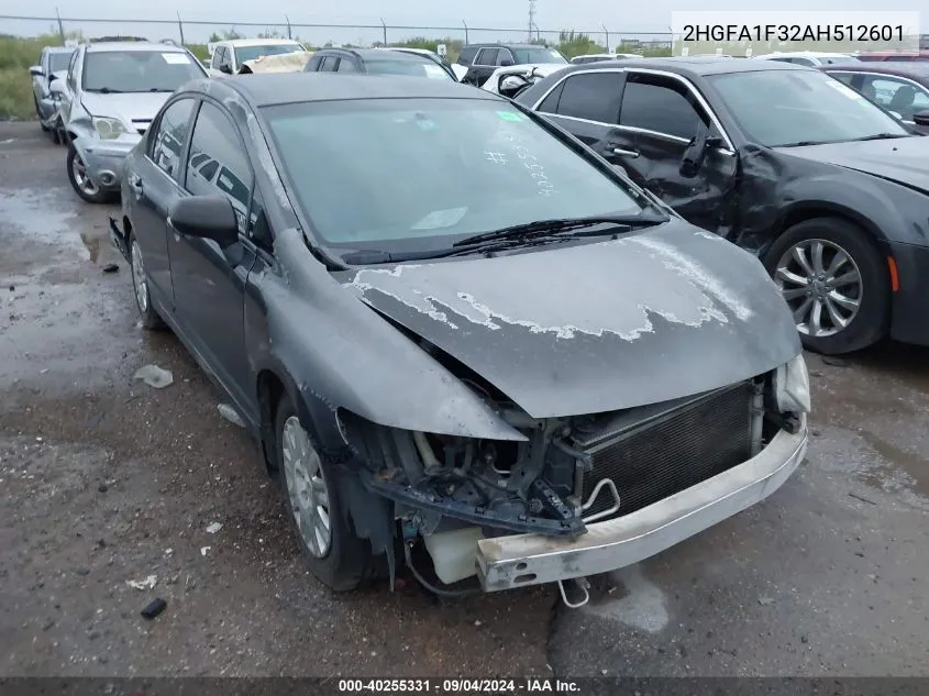 2HGFA1F32AH512601 2010 Honda Civic Vp