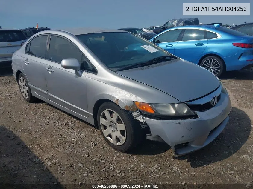 2010 Honda Civic Lx VIN: 2HGFA1F54AH304253 Lot: 40256086