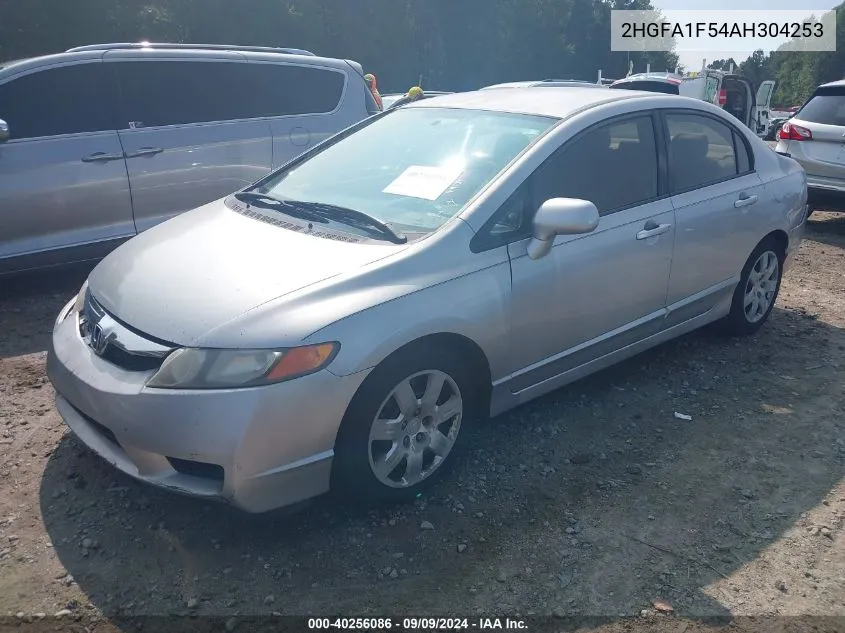 2HGFA1F54AH304253 2010 Honda Civic Lx