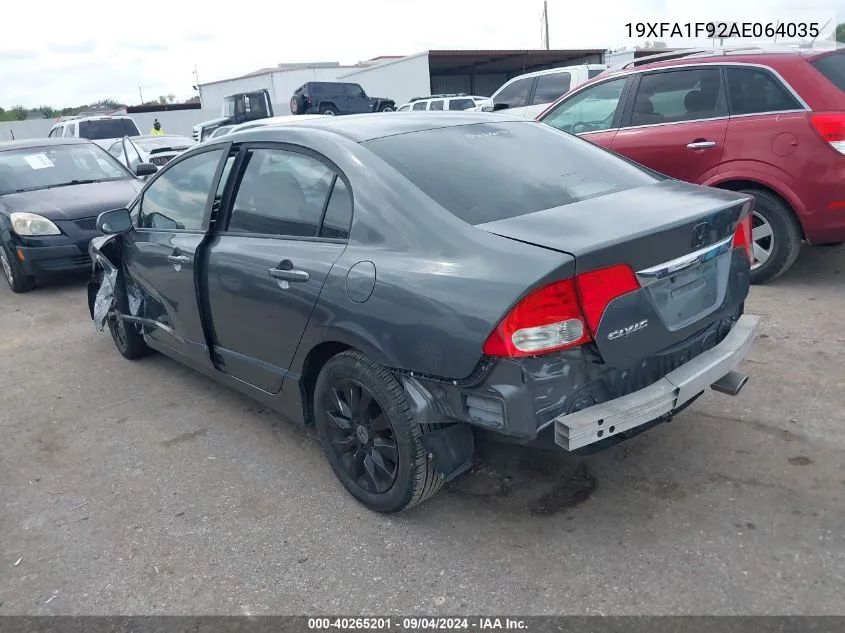 19XFA1F92AE064035 2010 Honda Civic Ex-L