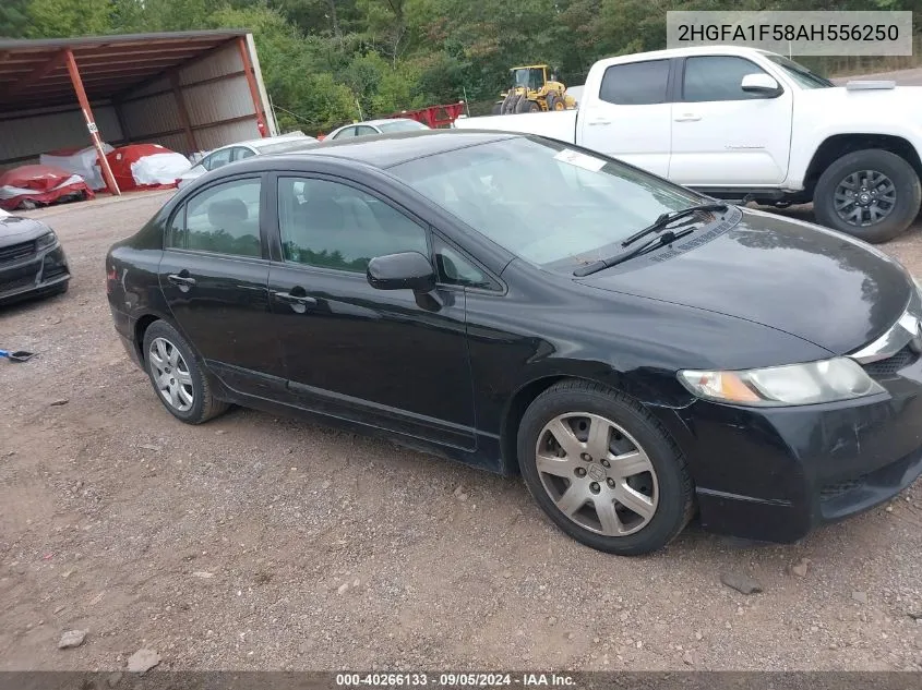 2010 Honda Civic Lx VIN: 2HGFA1F58AH556250 Lot: 40266133