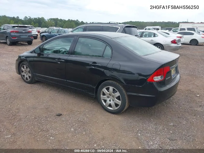 2010 Honda Civic Lx VIN: 2HGFA1F58AH556250 Lot: 40266133