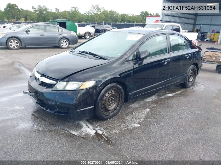 2010 Honda Civic Lx VIN: 2HGFA1F52AH531084 Lot: 40270024