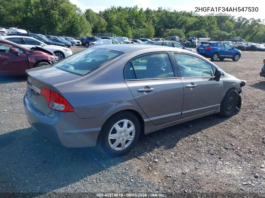 2HGFA1F34AH547530 2010 Honda Civic Vp