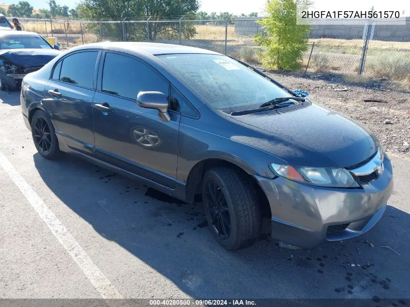 2010 Honda Civic Lx VIN: 2HGFA1F57AH561570 Lot: 40280580