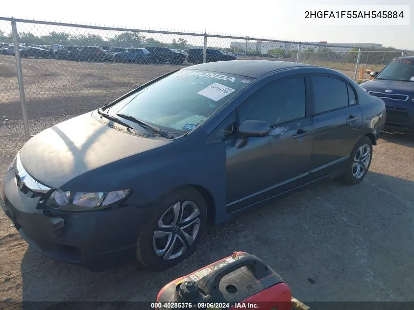 2010 Honda Civic Lx VIN: 2HGFA1F55AH545884 Lot: 40285376