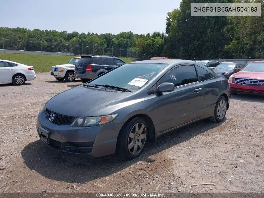 2010 Honda Civic Lx VIN: 2HGFG1B65AH504183 Lot: 40303325