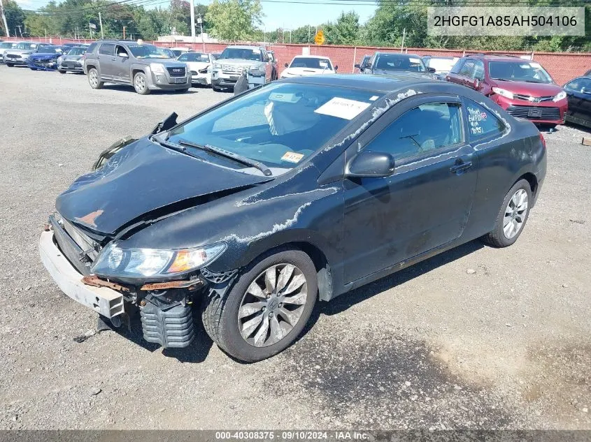 2HGFG1A85AH504106 2010 Honda Civic Ex