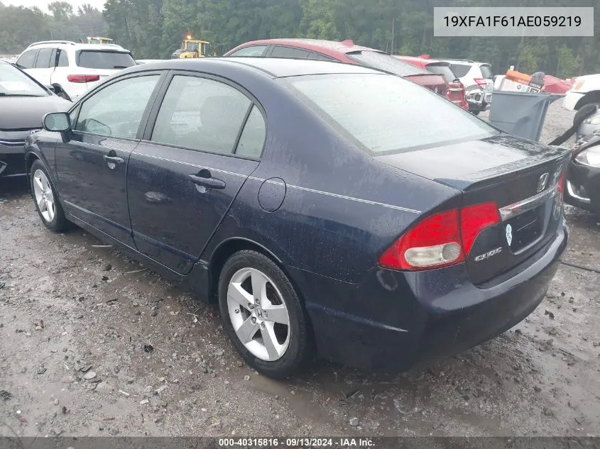 19XFA1F61AE059219 2010 Honda Civic Lx-S