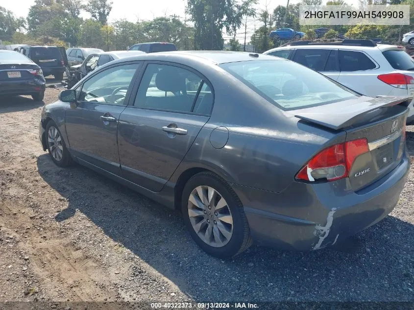 2010 Honda Civic Ex-L VIN: 2HGFA1F99AH549908 Lot: 40322373