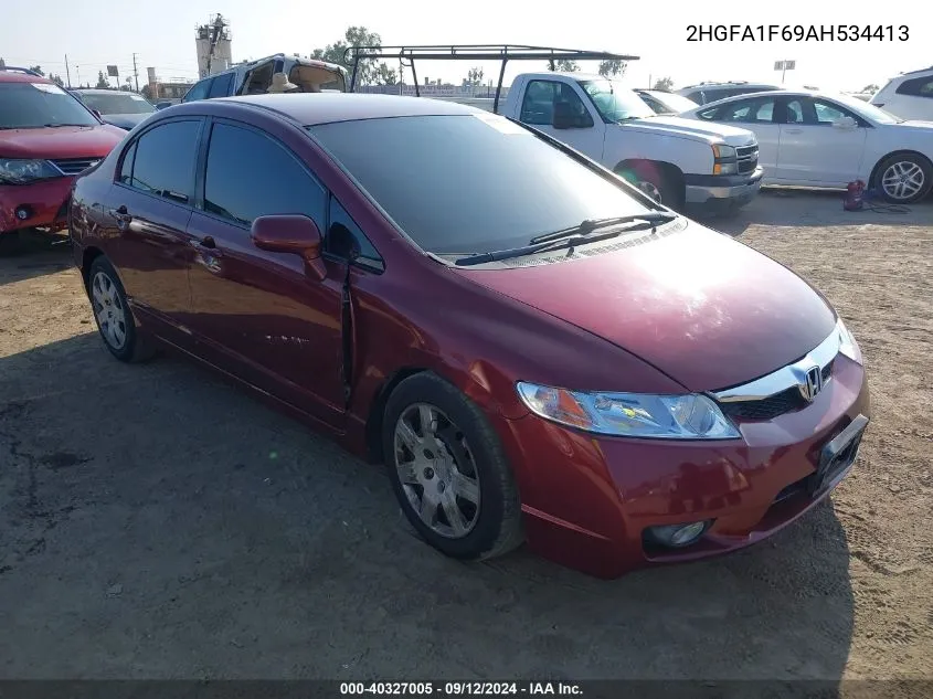 2HGFA1F69AH534413 2010 Honda Civic Lx-S