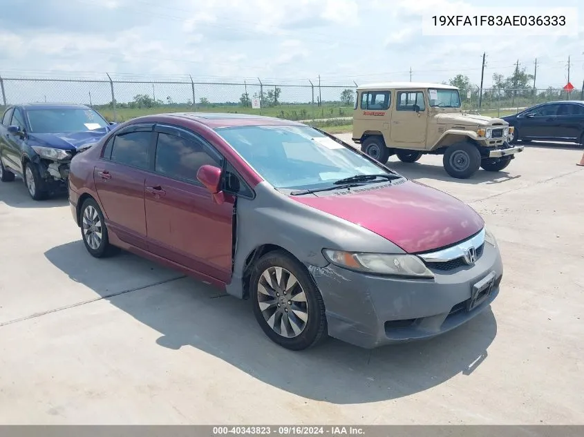 19XFA1F83AE036333 2010 Honda Civic Sdn Ex