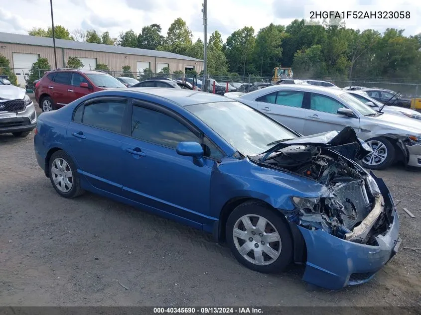 2010 Honda Civic Lx VIN: 2HGFA1F52AH323058 Lot: 40345690