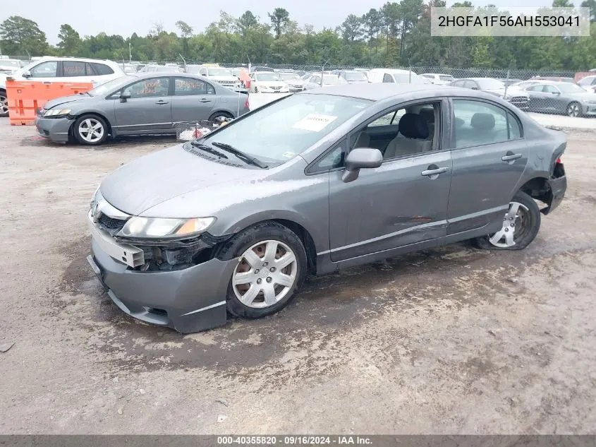 2010 Honda Civic Lx VIN: 2HGFA1F56AH553041 Lot: 40355820