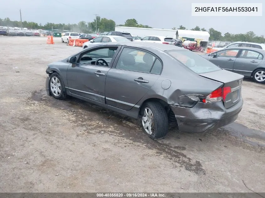 2010 Honda Civic Lx VIN: 2HGFA1F56AH553041 Lot: 40355820