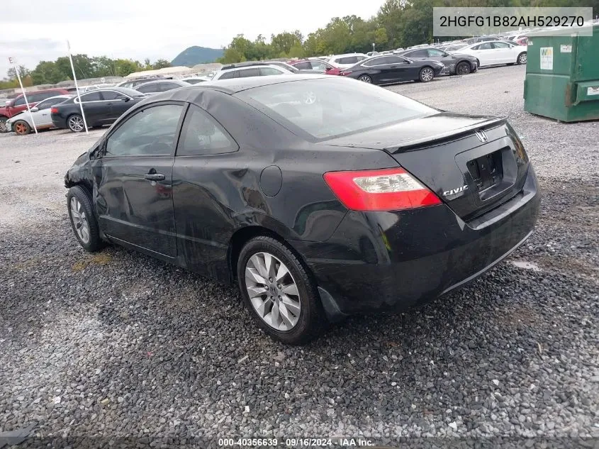 2010 Honda Civic Ex VIN: 2HGFG1B82AH529270 Lot: 40356639