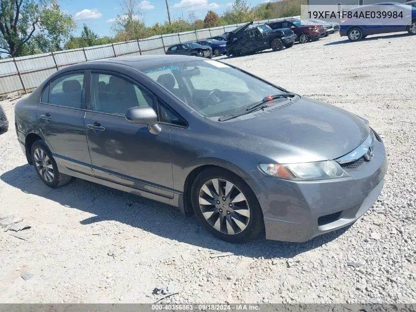 2010 Honda Civic Sdn Ex VIN: 19XFA1F84AE039984 Lot: 40356863