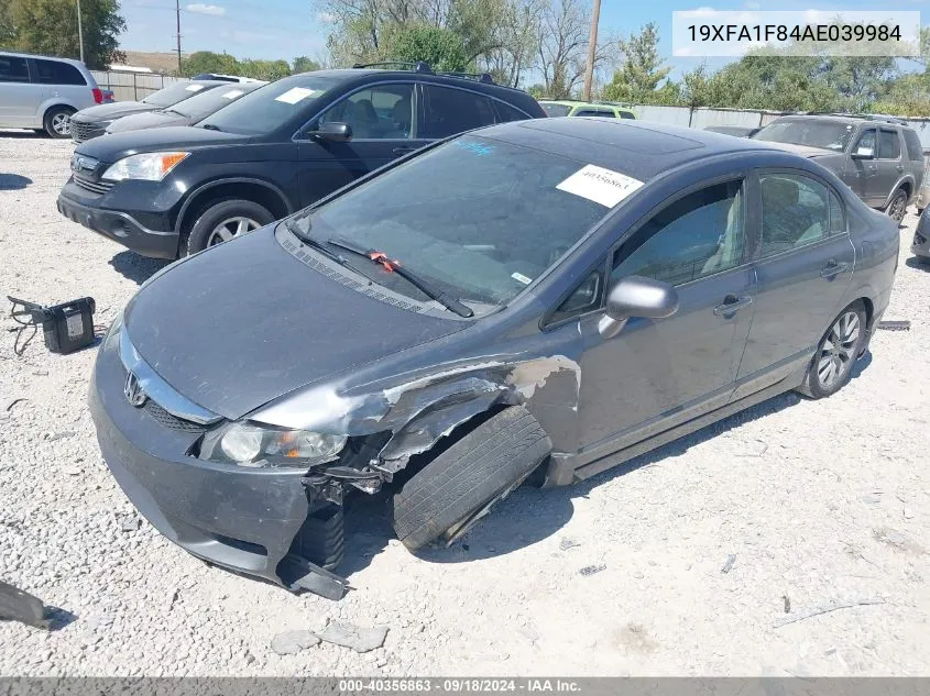 2010 Honda Civic Sdn Ex VIN: 19XFA1F84AE039984 Lot: 40356863