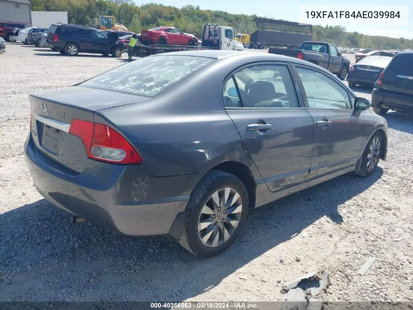 2010 Honda Civic Sdn Ex VIN: 19XFA1F84AE039984 Lot: 40356863