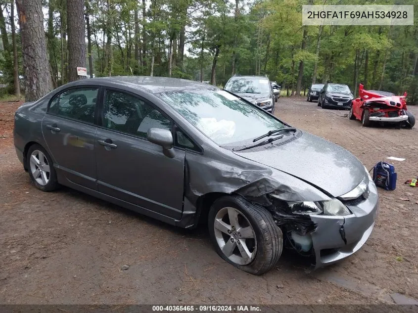 2010 Honda Civic Lx-S VIN: 2HGFA1F69AH534928 Lot: 40365465