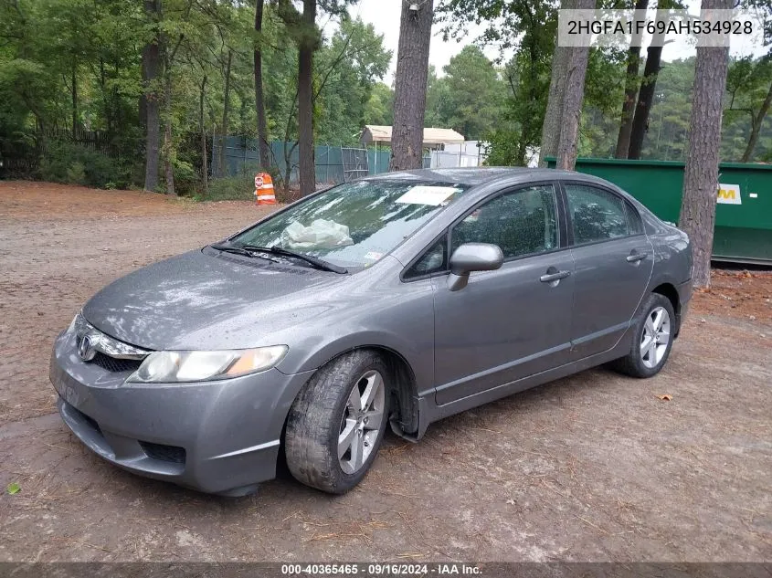 2010 Honda Civic Lx-S VIN: 2HGFA1F69AH534928 Lot: 40365465