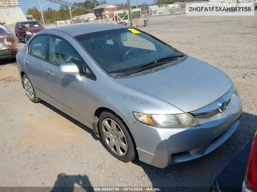 2HGFA1F5XAH587158 2010 Honda Civic Lx