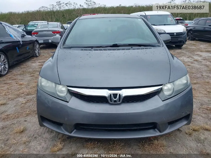 19XFA1F57AE038687 2010 Honda Civic Lx