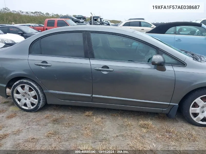 19XFA1F57AE038687 2010 Honda Civic Lx