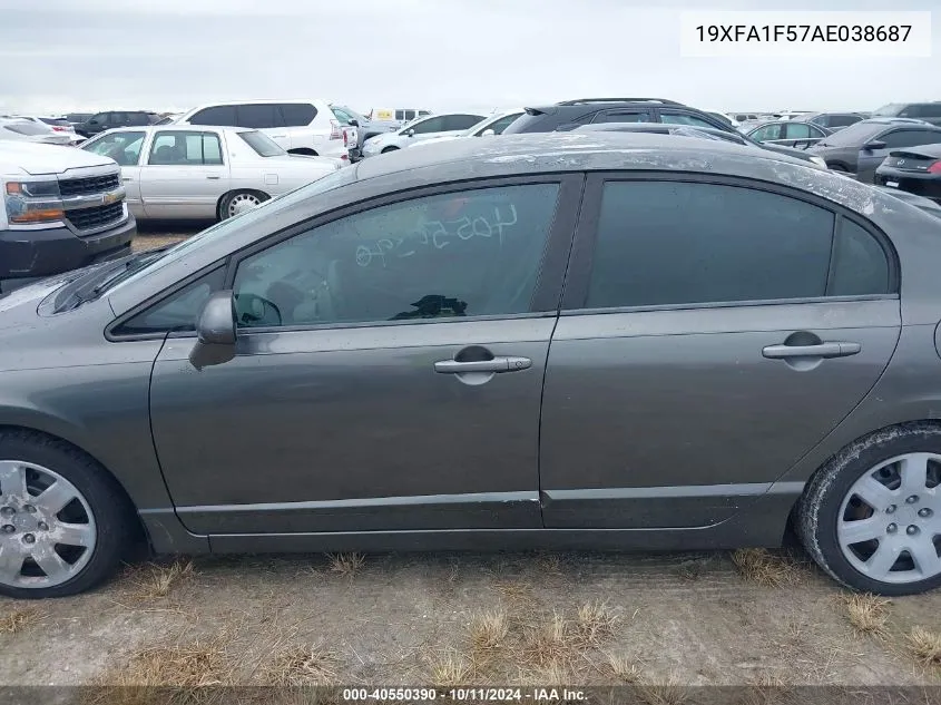 19XFA1F57AE038687 2010 Honda Civic Lx