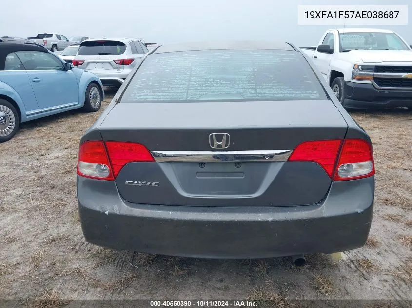 19XFA1F57AE038687 2010 Honda Civic Lx