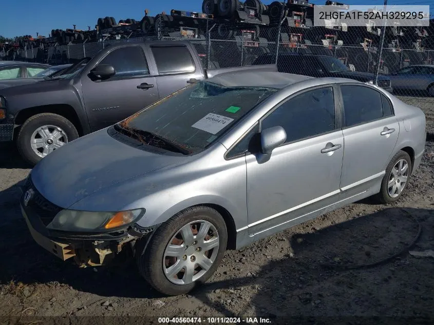 2010 Honda Civic Lx VIN: 2HGFA1F52AH329295 Lot: 40560474