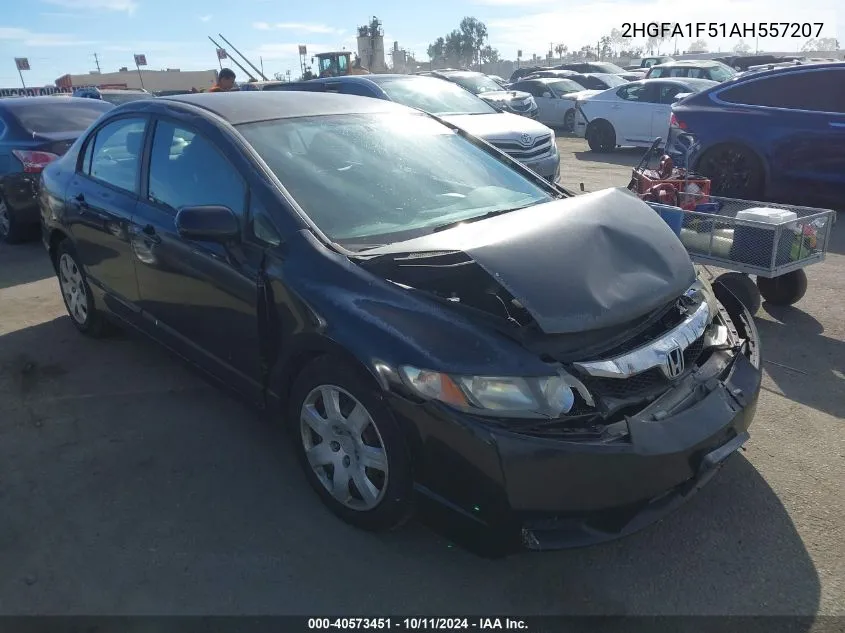 2HGFA1F51AH557207 2010 Honda Civic Lx