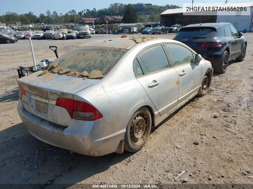 2010 Honda Civic Lx VIN: 2HGFA1F57AH556286 Lot: 40573459