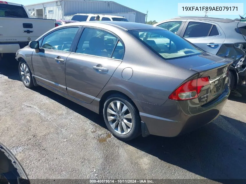 2010 Honda Civic Ex VIN: 19XFA1F89AE079171 Lot: 40579514