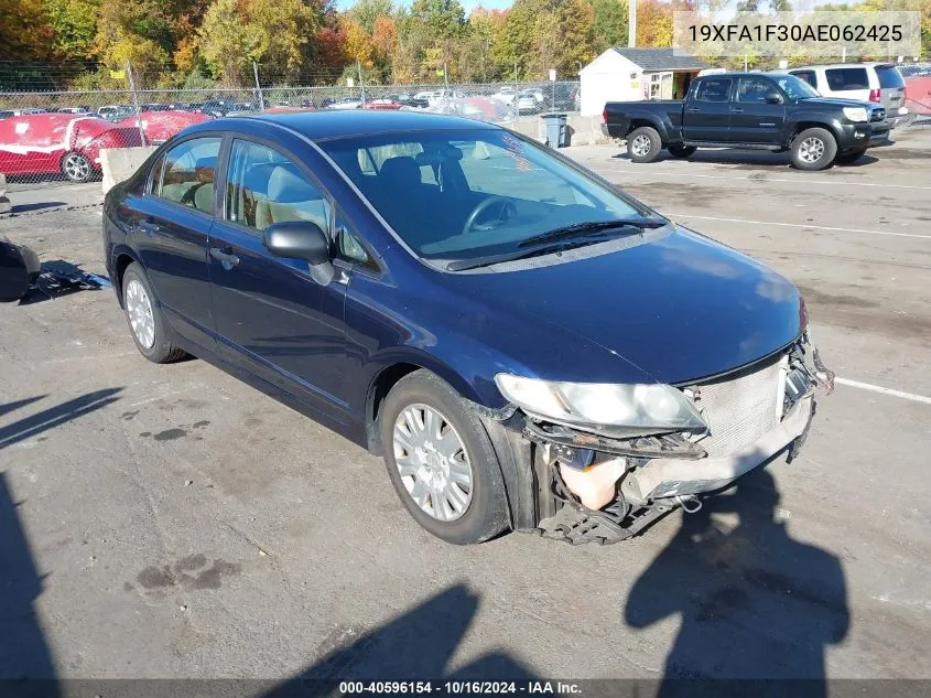 2010 Honda Civic Vp VIN: 19XFA1F30AE062425 Lot: 40596154