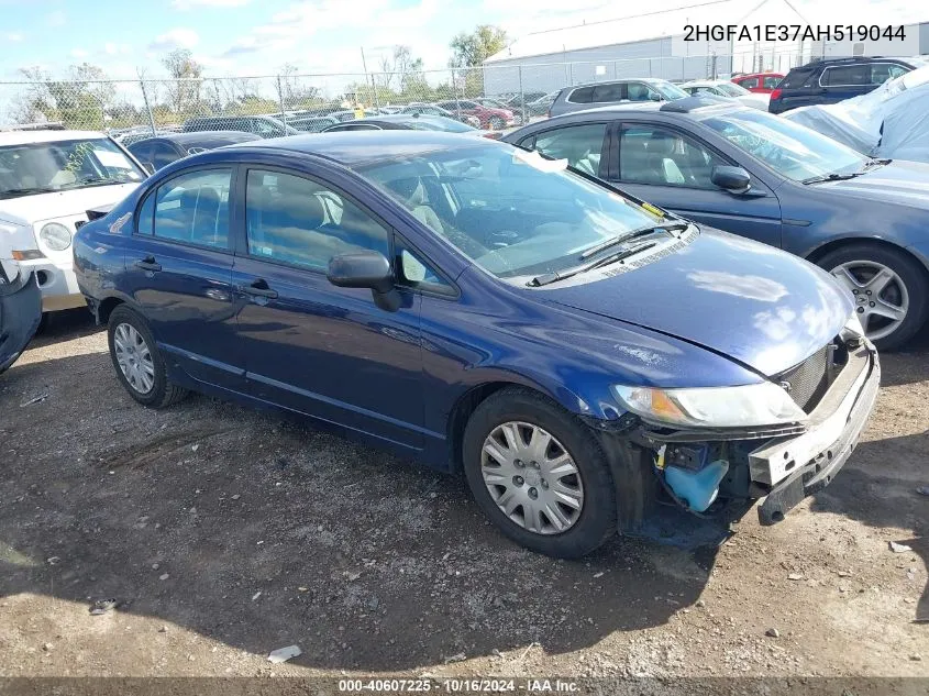 2010 Honda Civic Vp VIN: 2HGFA1E37AH519044 Lot: 40607225