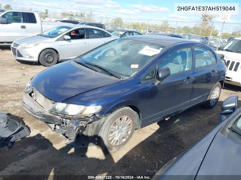 2010 Honda Civic Vp VIN: 2HGFA1E37AH519044 Lot: 40607225